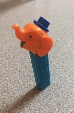 Elephant w Flat Hat(Orange)