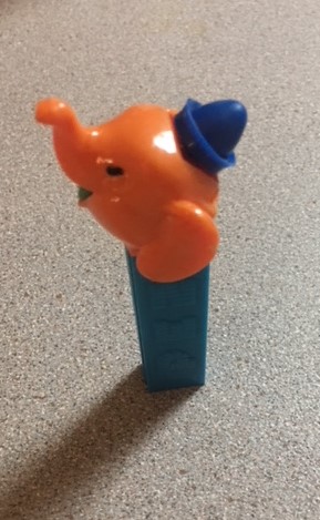 Elephant w Pointy Hat (Orange)